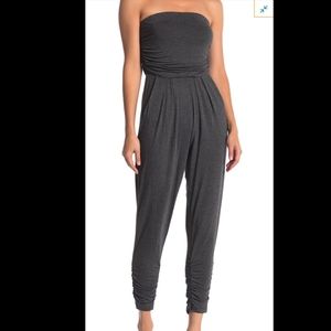 Brand New: Charcoal Strapless Jumpsuit